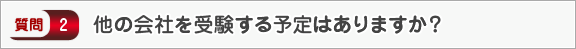 他の会社を受験する予定はありますか？―面接（会社）